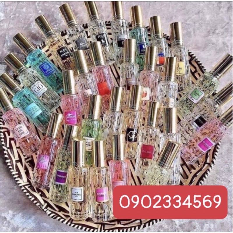 Tách sỉ 100 chai nước hoa 4d - đủ mùi hương nam nữ