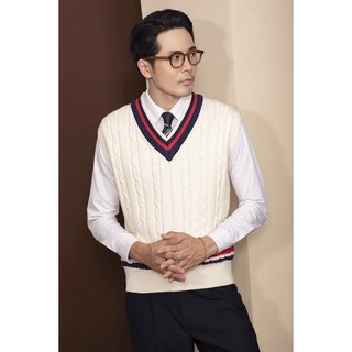 Áo len adam store gile be viền xanh đỏ al048