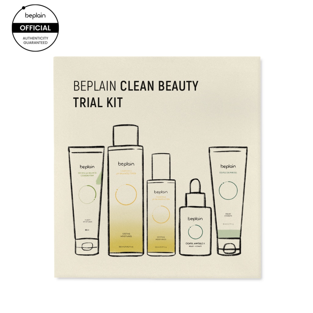 Bộ dưỡng da dùng thử BEPLAIN Clean Beauty Trial Kit (mẫu 1ml X 5 và 1 mặt nạ)