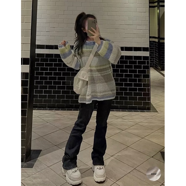 Túi đeo chéo da sần phong cách vintage thiết kế 2 túi phụ bên hông đẹp mắt (video + hình thật) MS 12