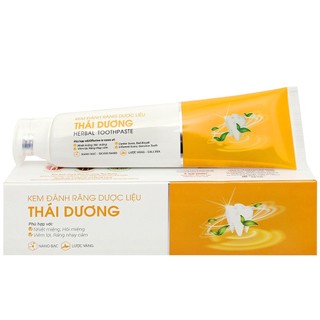 Kem đánh răng KĐR thảo dược Thái Dương làm sạch mảng bám và vết ố vàng 150g