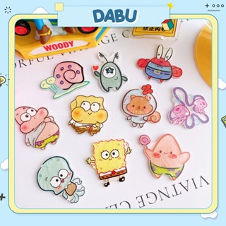 Huy hiệu cài áo pin cài balo DABU gia đình bọt biển SpongeBob hoạt hình dễ thương