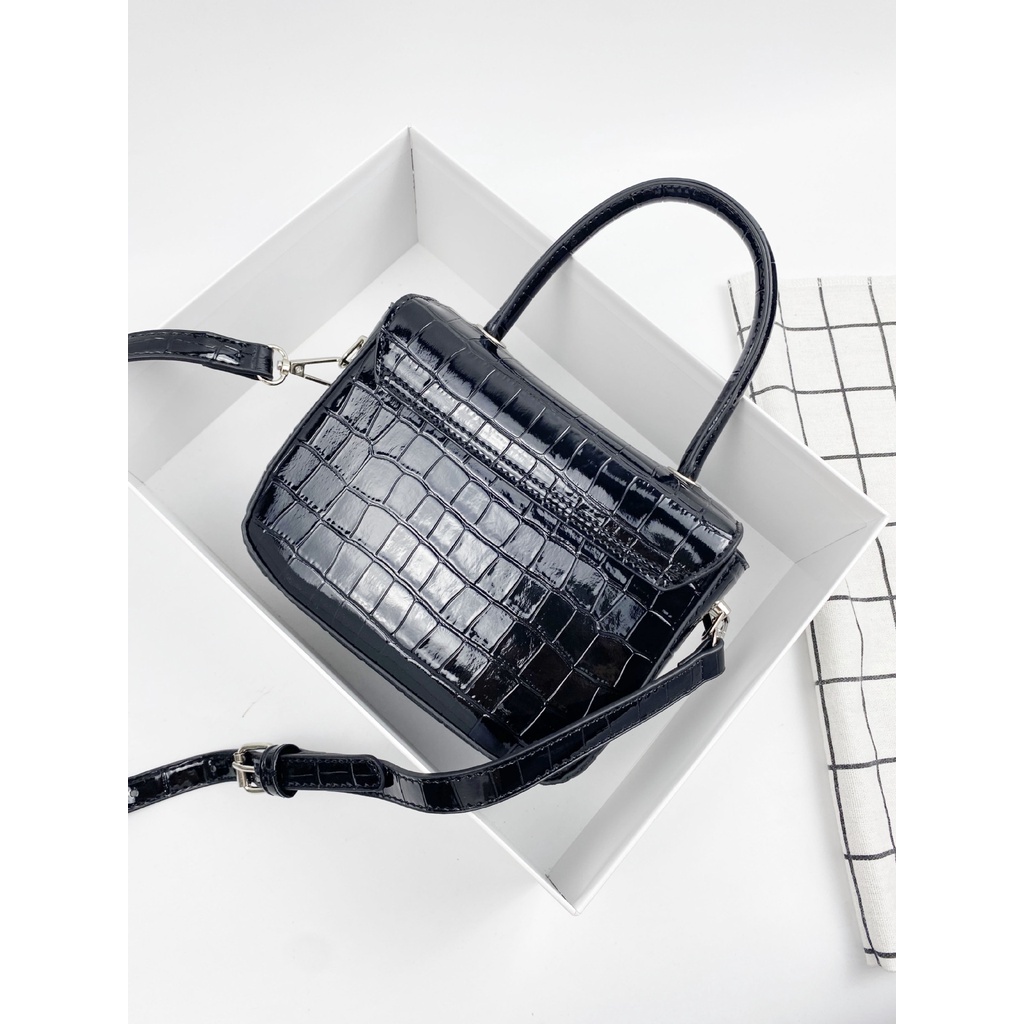 Túi Xách Đeo Chéo Họa Tiết Da Cá Sấu Thời Trang Dành Cho Nữ