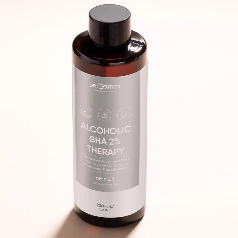 Nước Cân Bằng DrCeutics Alcoholic BHA 2% Therapy Toner Cho Da Dầu, Làm Sạch Sâu