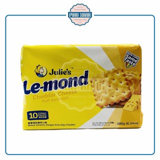 Bánh Julie's LeMond Sandwich Nhân Kem Phô Mai Cheddar (Gói 180g)
