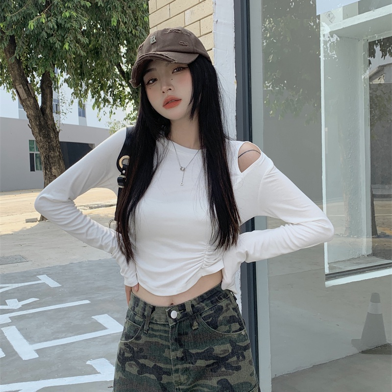 Áo thun SUXI dài tay đơn giản thời trang cho nữ