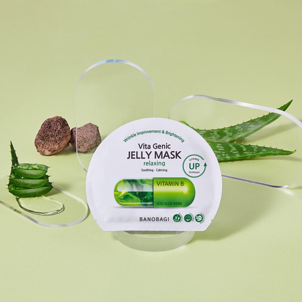 Mặt nạ Banobagi Vita Genic Jelly Mask Relaxing - xanh lá bổ sung vitamin B dành cho làn da bị mệt mỏi