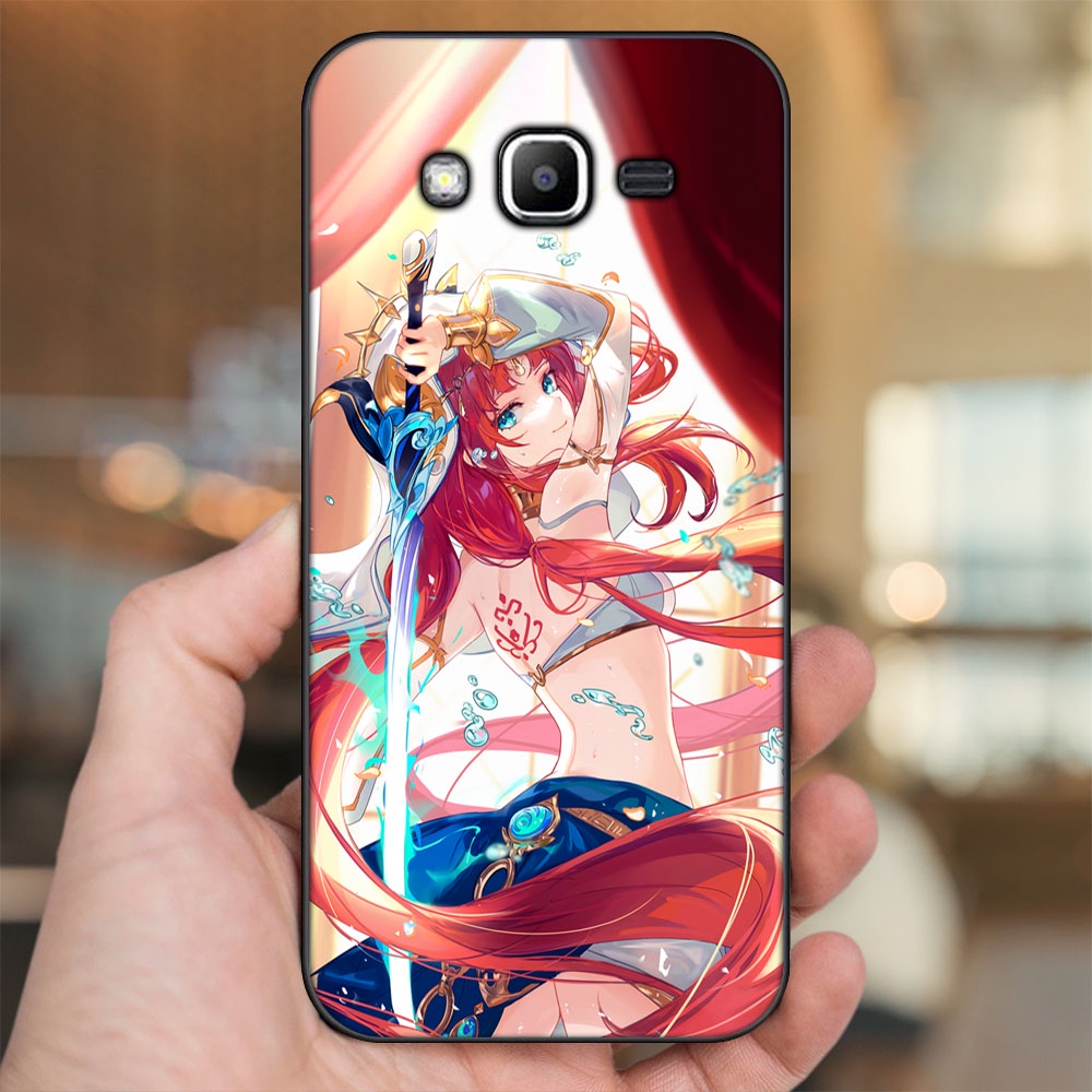 Ốp lưng Samsung J2 Prime, J3 2016, J5 2015 viền đen in hình Nilou Genshin Impact