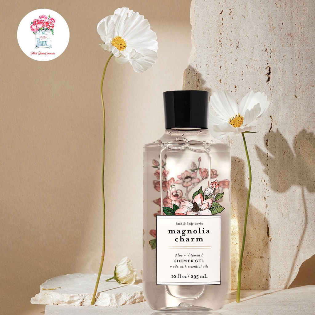 Sữa Tắm Bath & Body Works Magnolia Charm Hương Thơm Hoa Cỏ Mùa Xuân Dịu Dàng 295ml