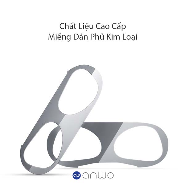 Miếng Dán Kim Loại AirPods Case Pro 2/1 Anwo, Skin Dán Trang Trí Bảo Vệ AirPod 3/2/1, Chống Bụi Bẩn Siêu Mỏng AW812