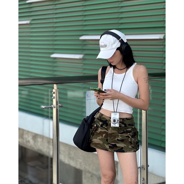 CAMO POCKET SKIRT - VÁY LÍNH LƯNG THẤP SXINVASION