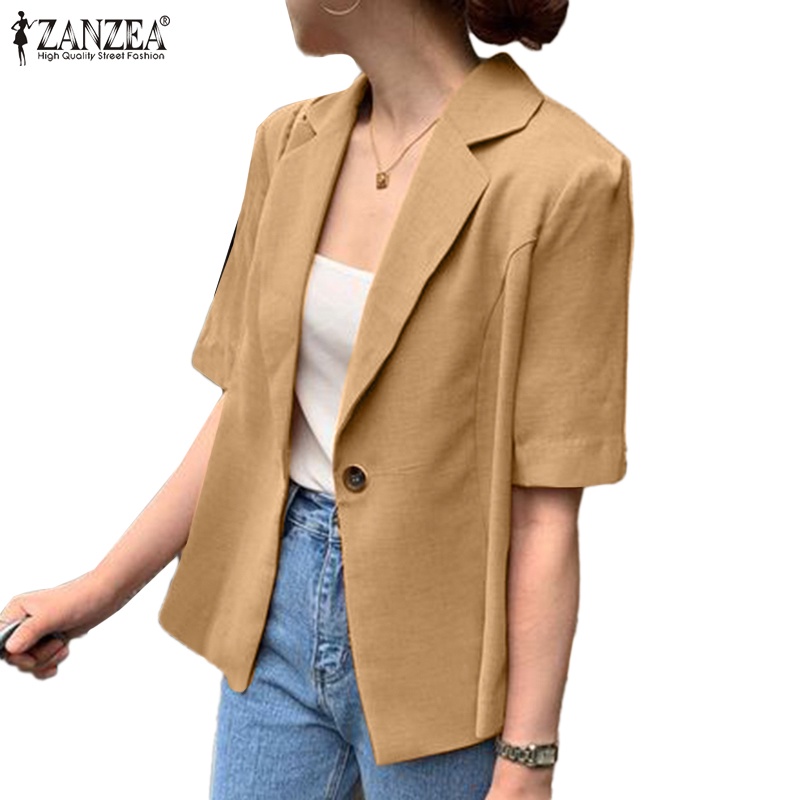 ZANZEA Áo Khoác Blazer Phong Cách Hàn Quốc Thời Trang Cho Nữ | BigBuy360 - bigbuy360.vn