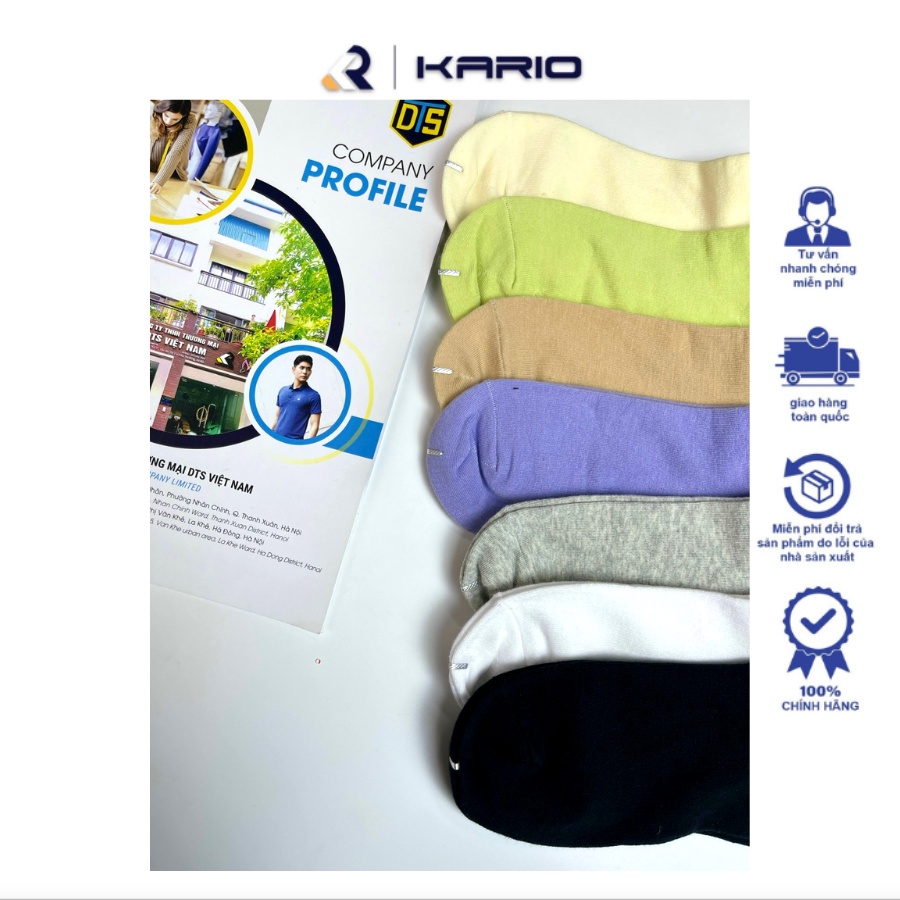 COMBO 3 đôi tất cotton kháng khuẩn nữ VARIO VAC05