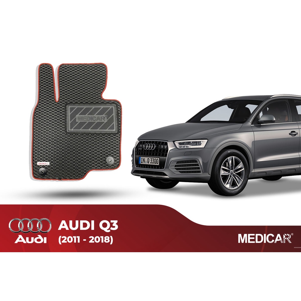 Thảm lót sàn ô tô Medicar xe Audi Q3 (2011-2018) - chống nước, không mùi, ngăn bụi bẩn