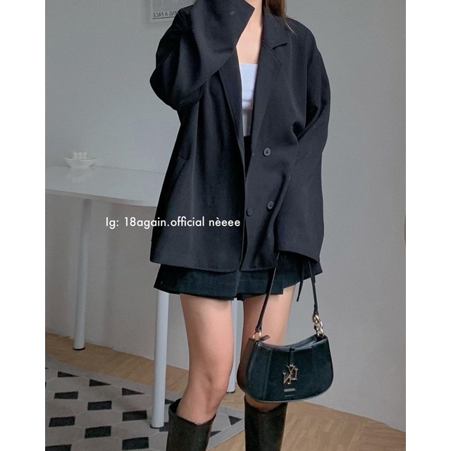 Áo blazer black 18made ✿ 𝐁𝐲 𝐄𝐢𝐠𝐡𝐭𝐞𝐞𝐧 𝐀𝐠𝐚𝐢𝐧