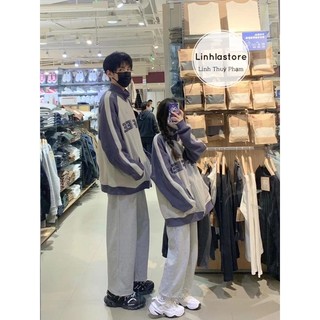 ÁO KHOÁC NỈ F426 THÊU TO RỘNG PHONG CÁCH ULZZANG ( ảnh thật)