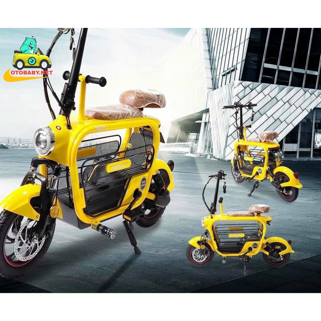 Xe đạp điện mini 2 yên 3 yên hotgirl gấp gọn cao cấp thương hiệu LIHAZE