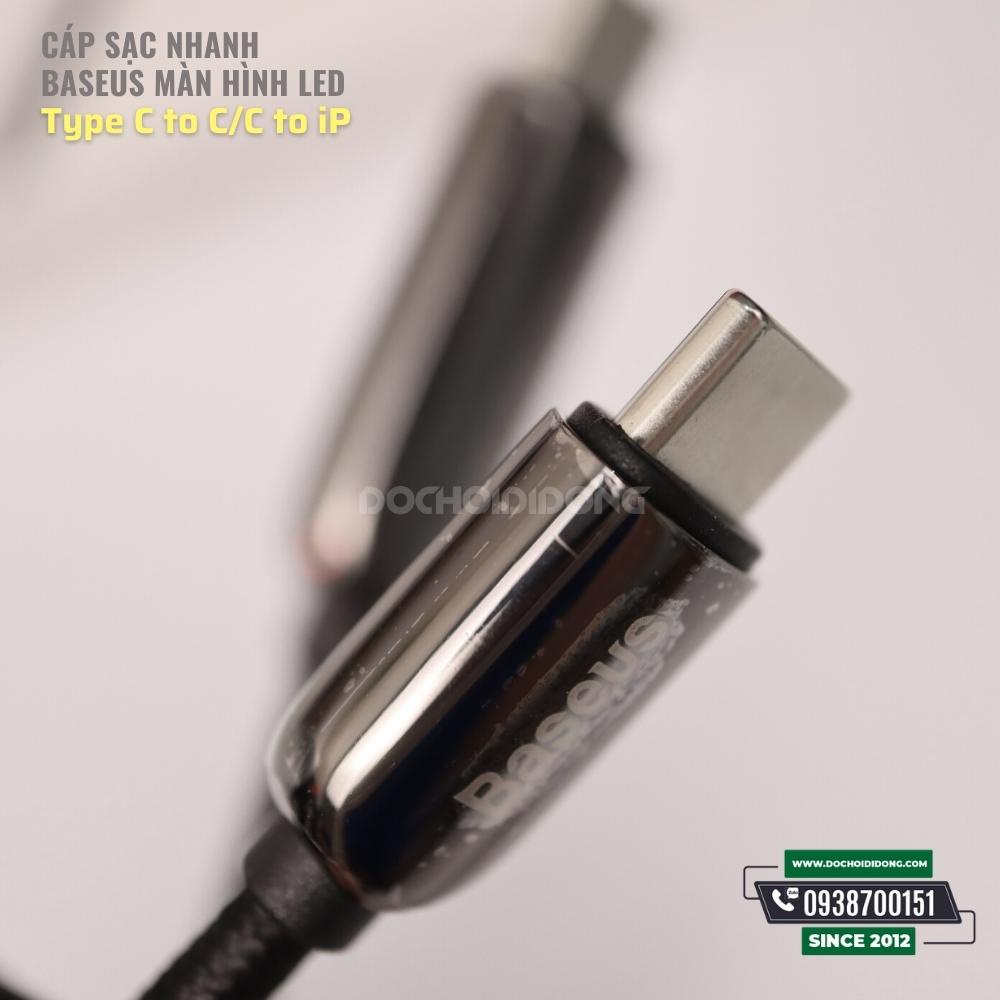Cáp Sạc Nhanh Có Màn Hình LED Baseus Display &amp; Fast Charge Type C