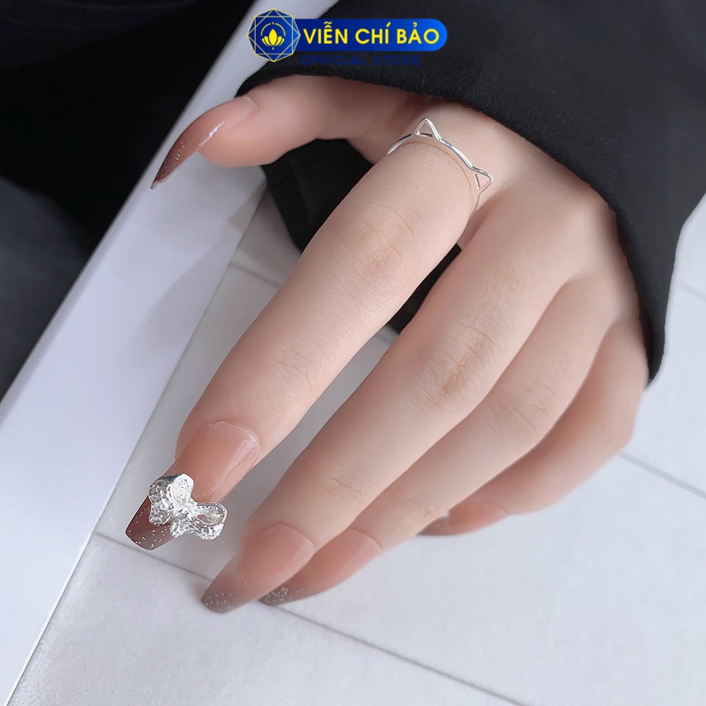Nhẫn bạc nữ linh miêu chất liệu bạc 925 thời trang phụ kiện trang sức Viễn Chí Bảo N400881