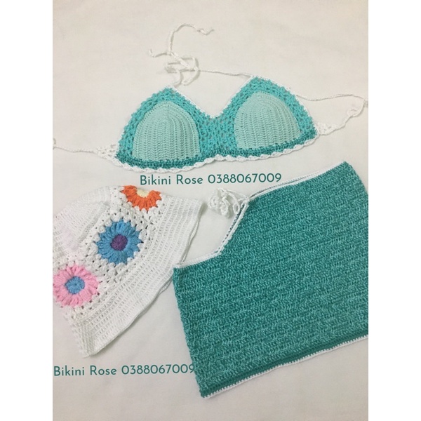 BIKINI LEN MÓC XANH KHOÉT HÔNG