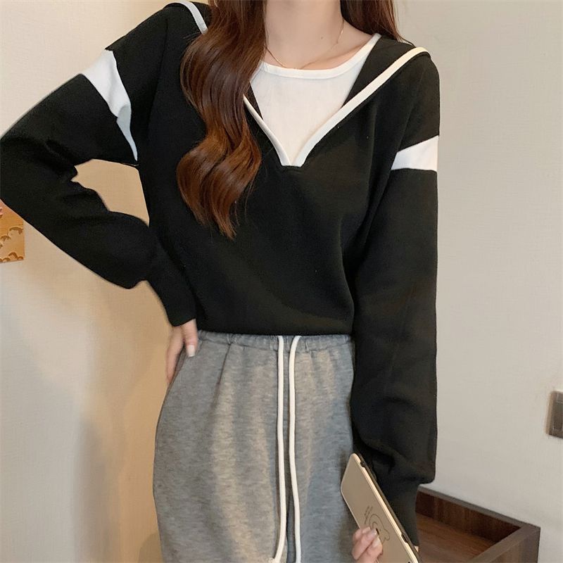 Áo Dệt Kim Thể Thao Dáng Rộng Thiết Kế Mới Thời Trang Theo Phong Cách Hàn Quốc