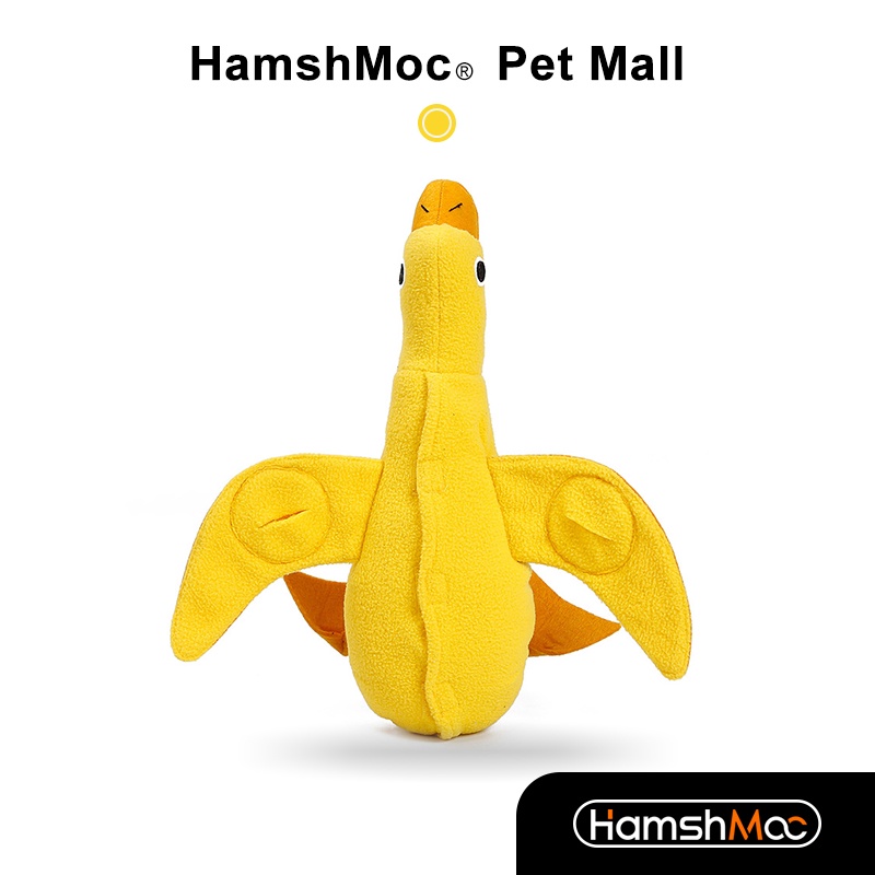 HamshMoc Đồ Chơi Nhồi Bông Mềm Mại Phát Ra Âm Thanh 15 Độ Dùng Huấn Luyện Cún Cưng