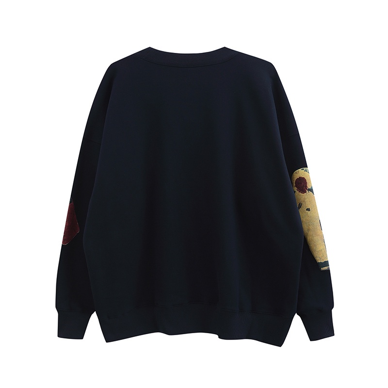 Áo Sweater Kanye High Jesus is king Dáng Rộng Cổ Thuyền In Chữ Thời Trang Đường Phố