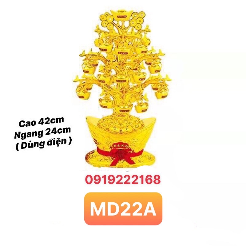 ( CÓ SẴN ) ĐÈN CÂY VÀNG XOAY MAY MẮN MD22 ( XÀI ĐIỆN )