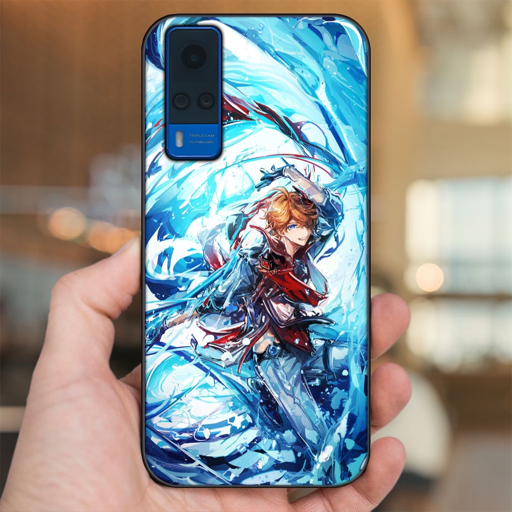 Ốp lưng Vivo Y51 2020, Y53s viền đen in hình Tartaglia Childe Genshin Impact
