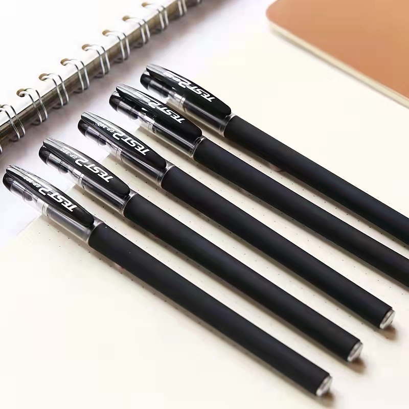 Mũ bút trung tính có chữ ký chữ nhật Nhật Bản đơn giản Matte Black Pen 0.5mm Kim Tube Viết văn phòng Vật tư bài kiểm tra sinh viên Bút đặc biệt