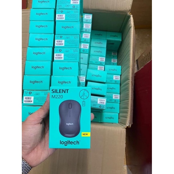 Chuột không dây silent logitech m220 bluetooth không tiếng ồn cho macbook, máy tính pc, laptop
