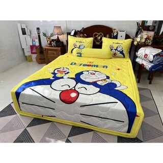 Bộ ga gối Doremon siêu mát lạnh 5D