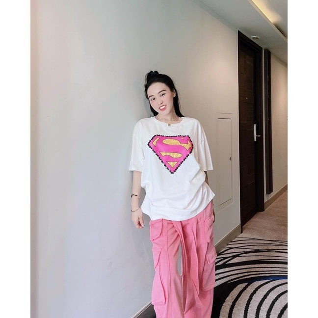 Áo logo su.per.man kim sa w100