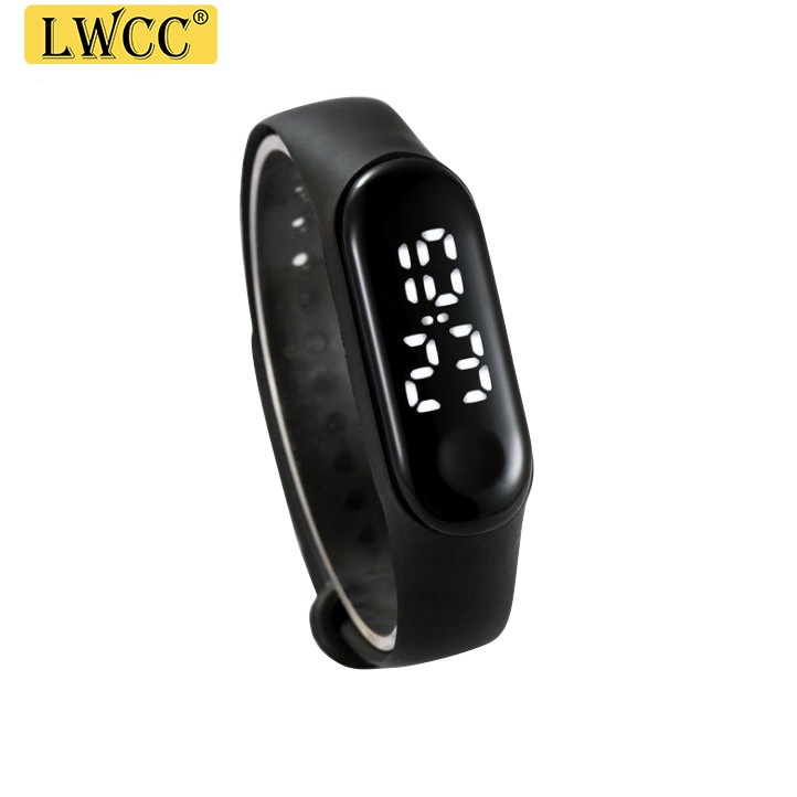 Đồng hồ đeo tay kỹ thuật số LWCC Relo Led màu sắc chống thấm nước phong cách thể thao thời trang unisex
