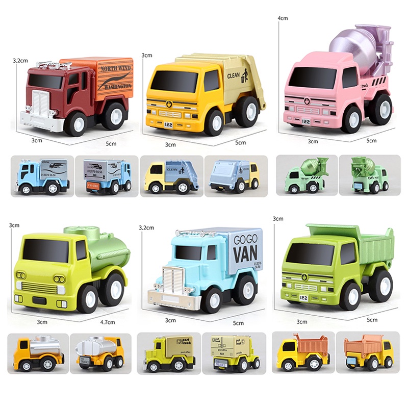 MÔ HÌNH XE Ô TÔ HỢP KIM MINI ĐỘI XÂY DỰNG, CỨU HỎA, CỨU HỘ, QUÂN SỰ CHO BÉ