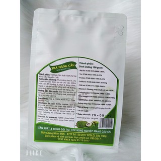 Trà mãng cầu Vĩnh Kiên nguyên chất 100% từ trái mãng cầu xiêm gói 100g - tăng cường sức khỏe toàn diện, ngừa ung thư