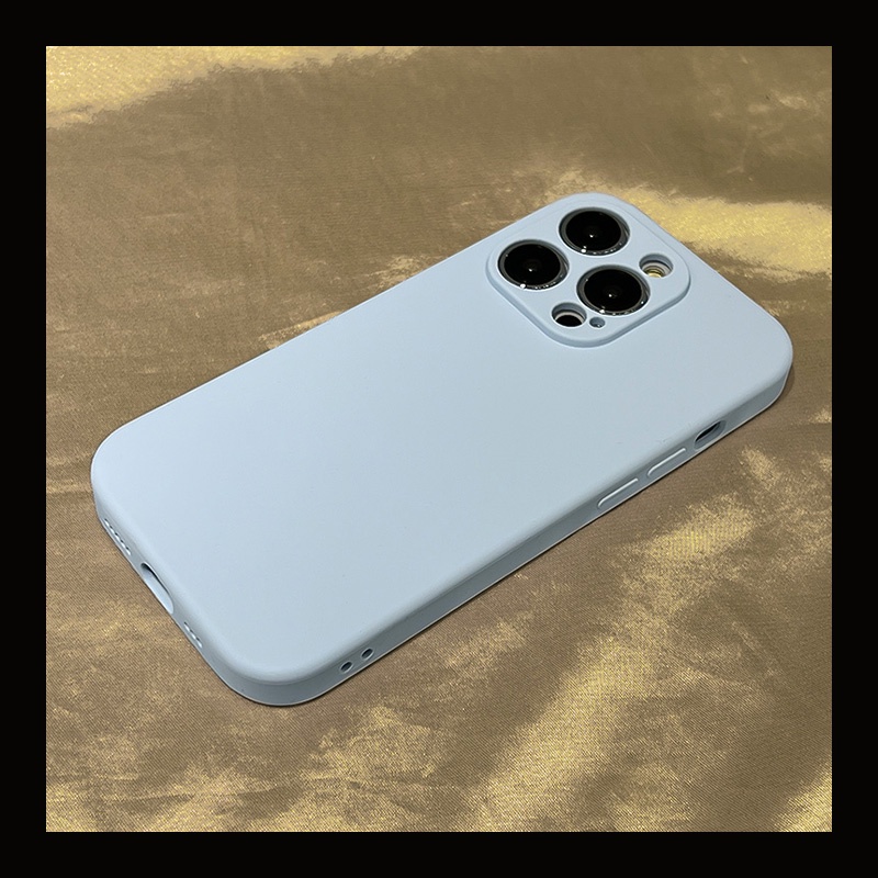 Ốp Điện Thoại Silicon Hình Vuông Màu Xám Cho iphone 14 Pro max 14 plus 13 Pro max 12 Pro 11 Pro max xr x / xs 7 8 plus