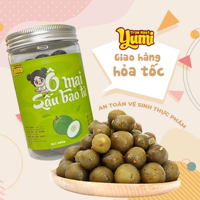 Sấu bao tử giòn Trạm ngọt Yumi Ô mai xí muội chua ngọt ăn vặt thơm ngon