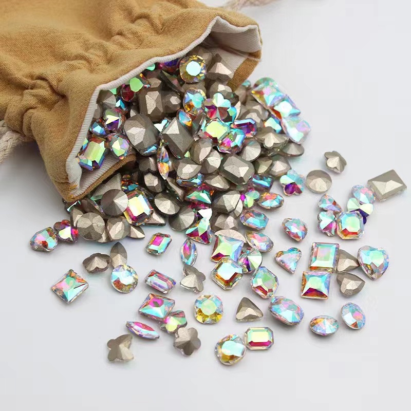 Set đá khối trang trí nail , 1 set 50 viên nhé ạ