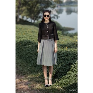 Chân váy midi xếp 2 ly D.CHIC MS: 382688