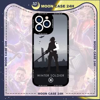 Ốp lưng iphone cạnh vuông Moon Case Winter Soldier 7/7plus/8/8plus/x/xs/11/12/13/14pro/max/plus/promax