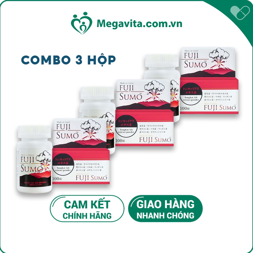 Viên Uống Tăng Cường Sinh Lý Nam Nhật Bản Fuji Sumo Hộp 100 Viên - 3 hộp