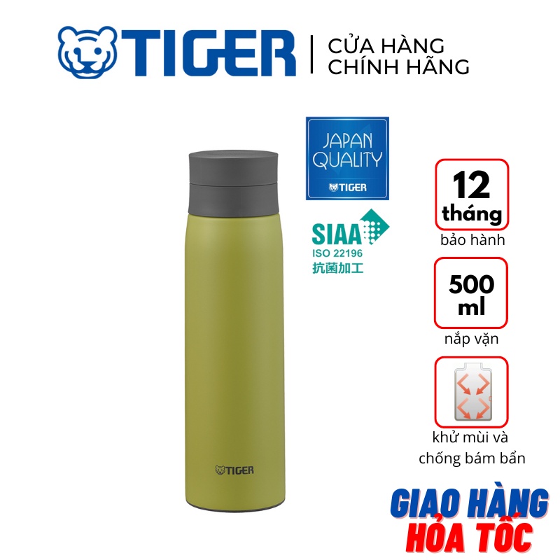 Bình giữ nhiệt Tiger MCY-K050 (GFV) - Nắp Vặn - 500ml - Hàng chính hãng