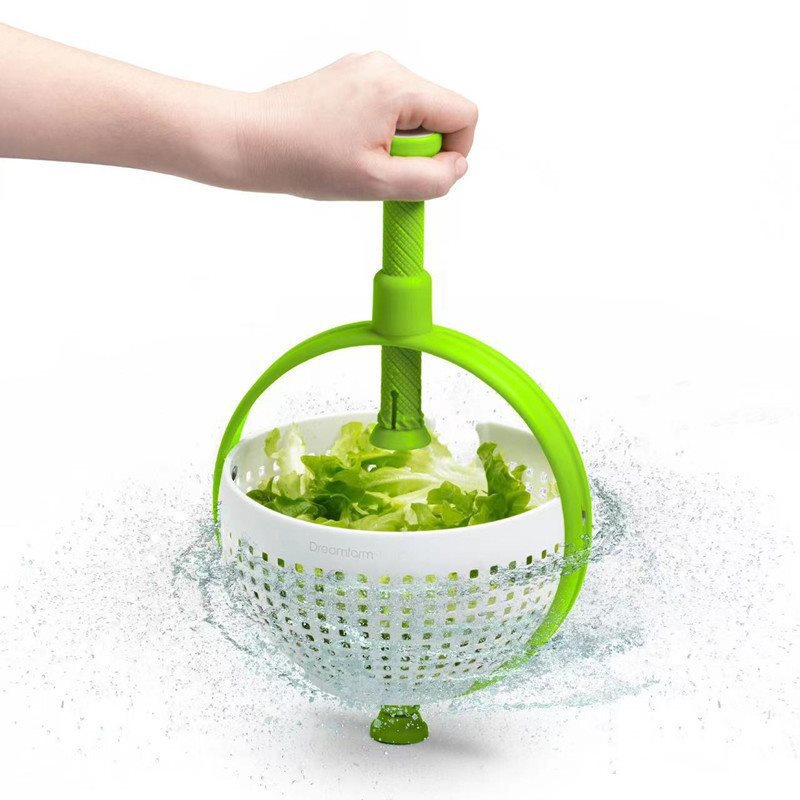 1 Rổ Rửa Rau Củ Quả Dạng Xoay Sáng Tạo Hiện Đại Cho Nhà Bếp