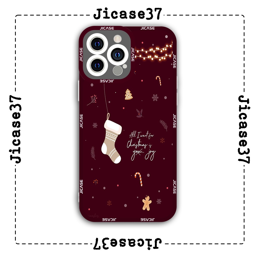 Ốp lưng iphone cạnh vuông Jicase tất điều ước giáng sinh 6plus/6s/6splus/7/7plus/8/8plus/x/xs/11/12/pro/max/plus/promax