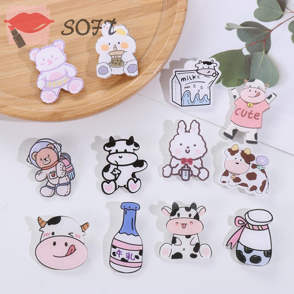 Ghim cài áo hình hoạt hình đáng yêu có đèn led