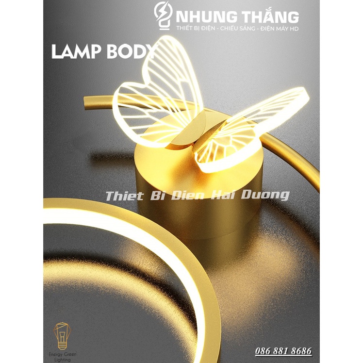 Đèn Tường LED Hình Con B ướm DT-605 Decor Vintage - Ánh Sáng Vàng - Trang Trí Trong Nhà , Cầu Thang , Hành Lang