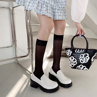 (XẢ KHO CẮT MẪU)  GIÀY LOAFERS CAO GÓT PHONG CÁCH RETRO