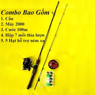 Combo cần câu cá UL Máy Đứng giá rẻ chuyên câu mương, câu lure
