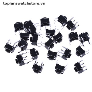 Set 20 Công Tắc Nút Nhấn 4 Chốt 6 * 6 * 5mm